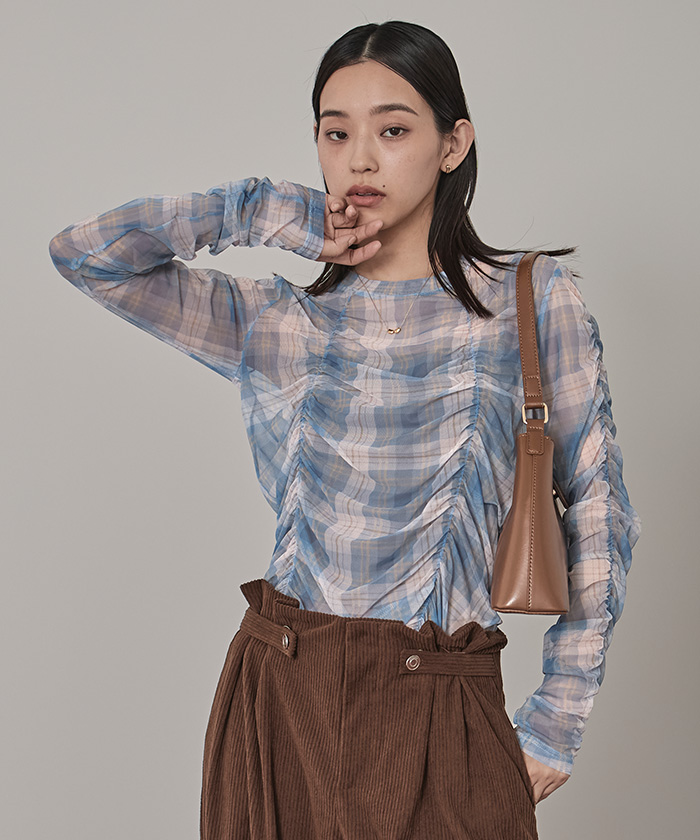 シャーリングシアートップス〔メール便可／70〕