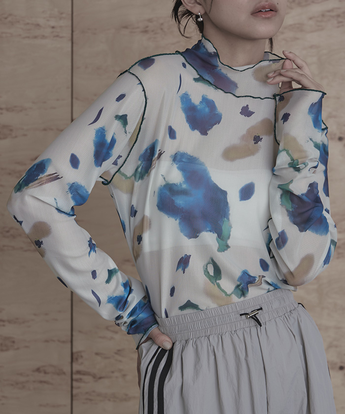 ♡THINGS THAT MATTET♡シアートップス tシャツ 「25AWの新色登場!」 上品な透け感がかわいい。シアー