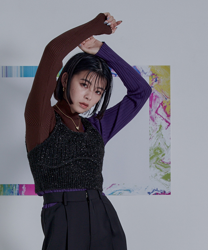 i-mai-mainな世界　コーダチヒロ ニットビスチェ ニットビスチェ【低身長・小柄女性】（ニット/セーター