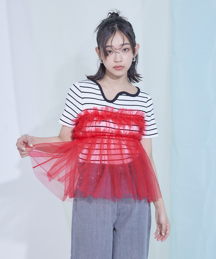 chucllaボリュームチュールベアビスチェ ボリュームチュールビスチェ - メルカリ