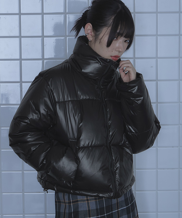 希少•完売品【2way／ボリューム襟×中綿】メルシーボークー／フーデッドブルゾン 希少•完売品【2way／ボリューム襟×中綿】メルシーボークー