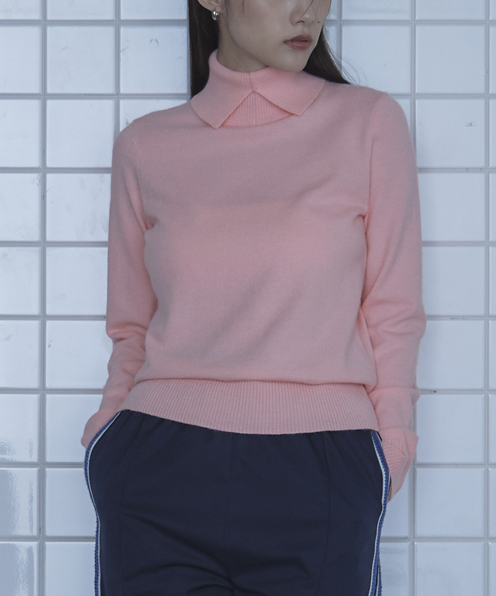 cygne ローズタートルニット ette グレー 完売 Cygne 半袖シアー