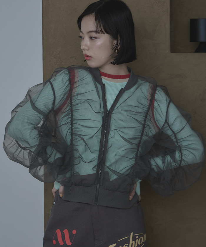 styling/ ハイフォルム シアーブルゾン 新品 styling/（スタイリング）の「styling/ kei shirahata ハイ