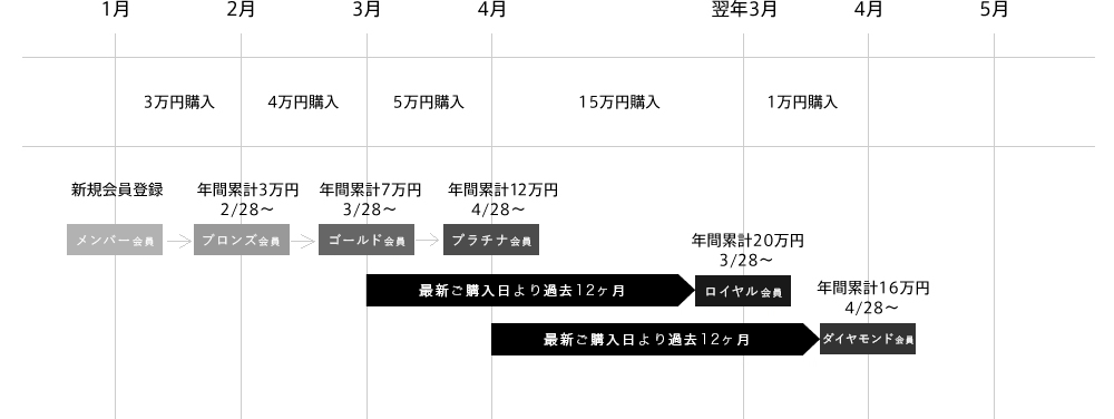 会員ステージについて